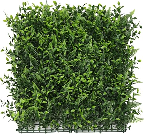 Miniatura 15 de Patio Paradise - 6 paneles de setos artificiales de lavanda púrpura de 20 x 20 pulgadas, pantalla decorativa para valla de privacidad, pared