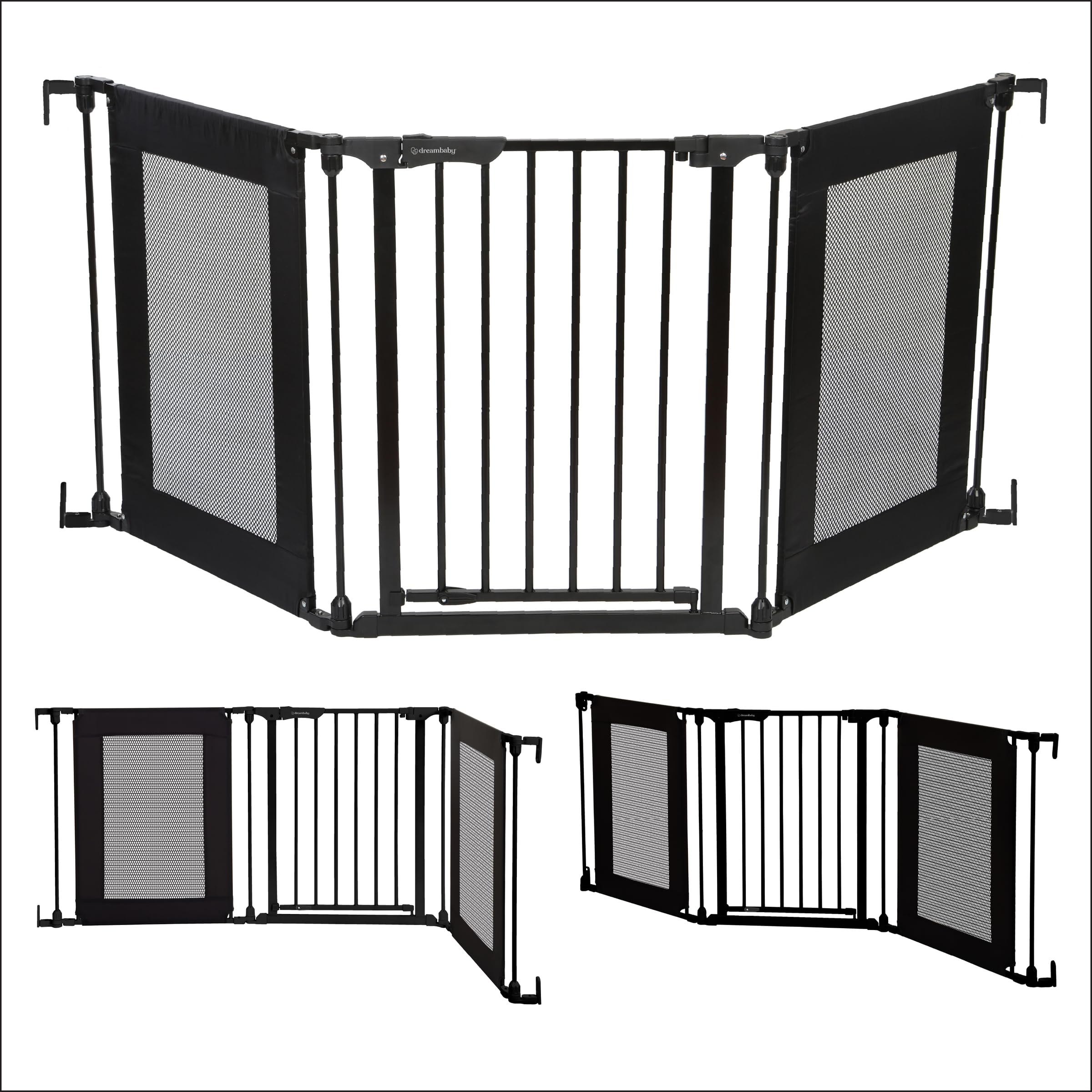 Dreambaby Endeavour Adapta Baby Gate for Doorway, Hallways, and Stairs - Fits Opening from 85-200cm and 74cm Tall