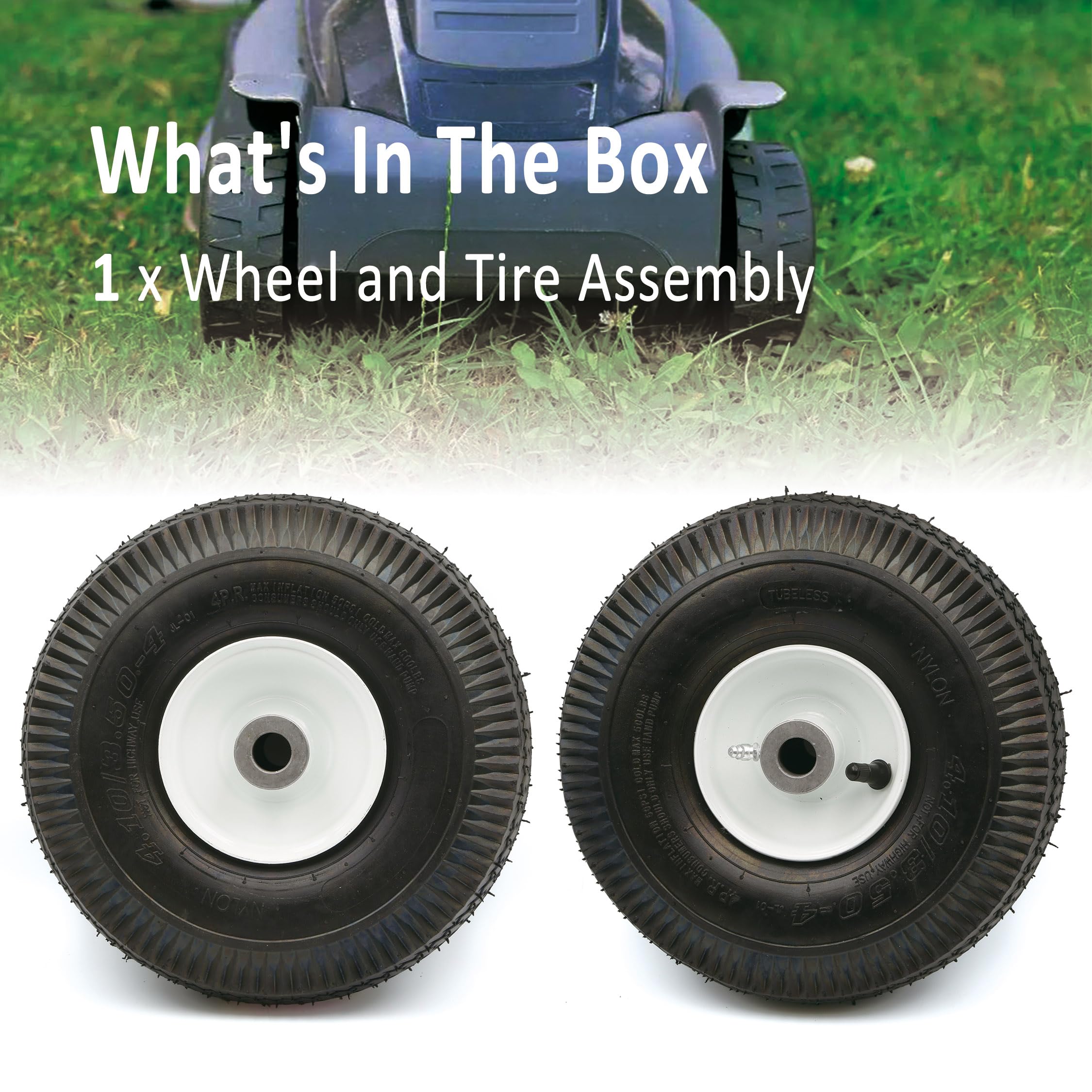 Amazon.com: ASTROSYNC 105-3471 Front Wheel And Tire Assembly 4.10