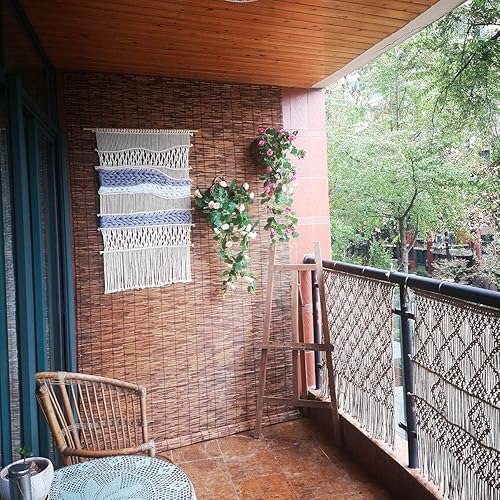 Miniatura 6 de Persianas enrollables de bambú para dormitorio, cortinas enrollables de bambú para interiores, ventana semi opaca, cortina de bambú de oficina