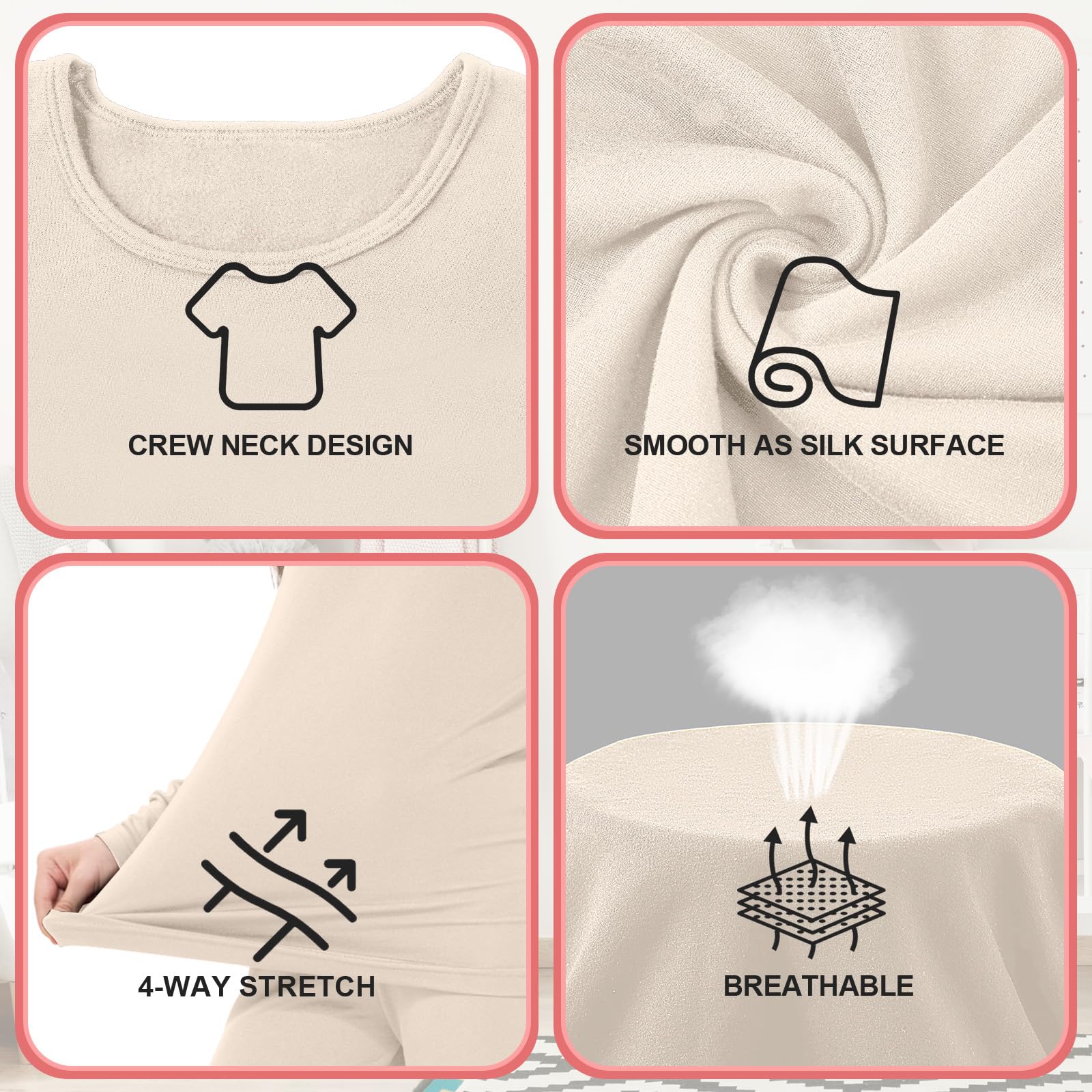 Silkfly 3 camisetas térmicas para niñas y niños, camiseta interior de manga larga con forro polar y capa base, ropa interior juvenil para invierno