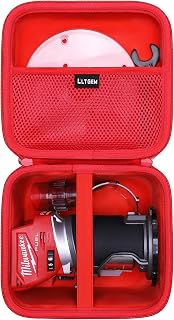 LTGEM EVA Hard Storage Case for Milwaukee M18 Fuel Cordless Compact Router - Travel Protective Carrying Bag