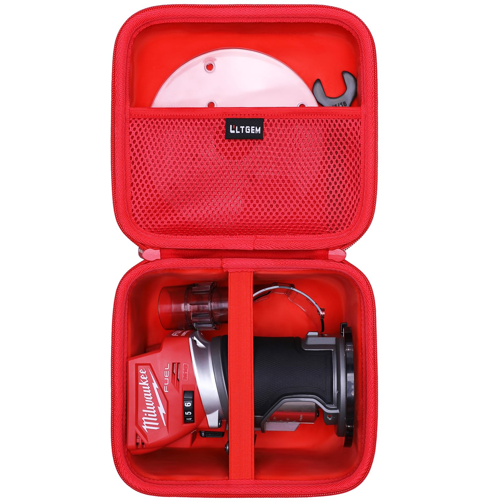 LTGEM Case Compatible with Milwaukee's 2723-20 Cordless Compact Router, Case Only