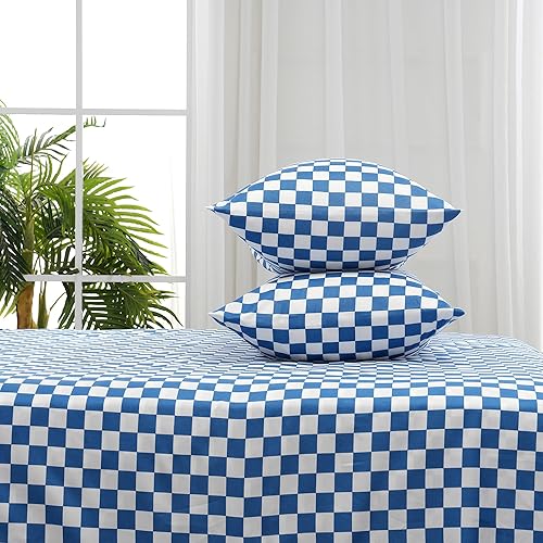 Miniatura 4 de Juego de sábanas de 3 piezas, tamaño individual, juego de sábanas de microfibra suave y duradera, bolsillo profundo, resistente a las manchas, a la