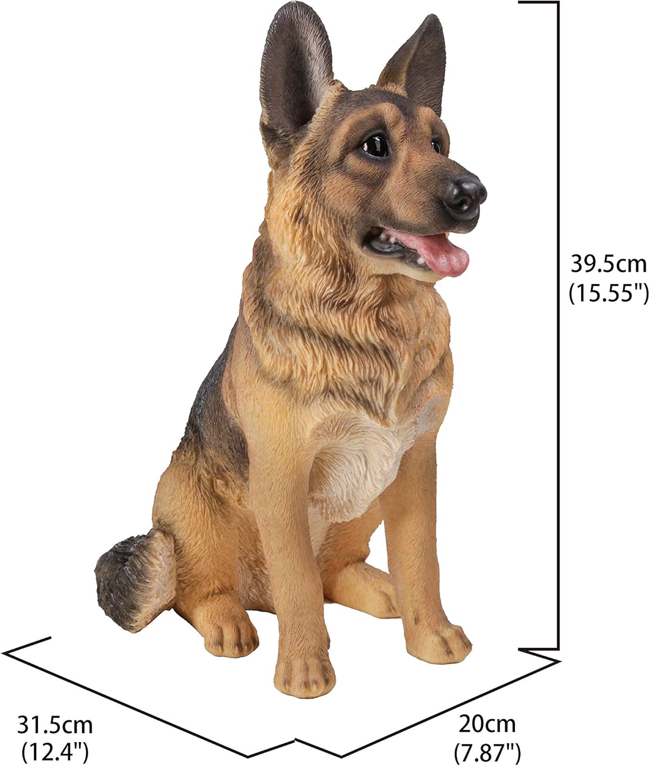 Hi-Line Gift Ltd Small German Shepherd Sitting Statue