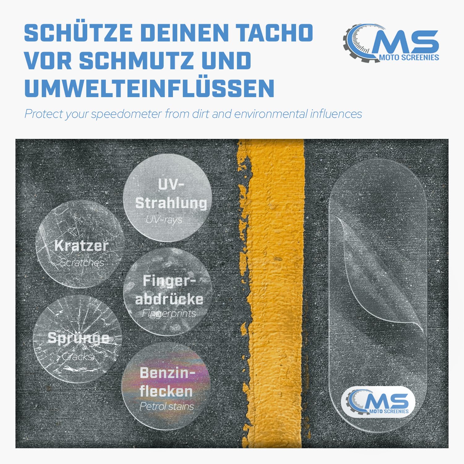 Lot de 2 films de protection d'écran pour compteur de vitesse, fabriqués en Allemagne, protection anti-rayures pour CFMOTO Cforce 1000 Touring pro ABS G3 2024+