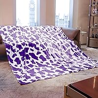 Vista 74 de Manta de forro polar azul para niñas de 50 x 60 pulgadas, suave, ligera, mullida para dormitorio, sofá, regalos de cumpleaños, manta decorativa cian