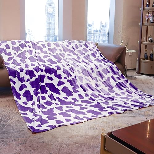 Miniatura 74 de Manta de forro polar azul para niñas de 50 x 60 pulgadas, suave, ligera, mullida para dormitorio, sofá, regalos de cumpleaños, manta decorativa cian