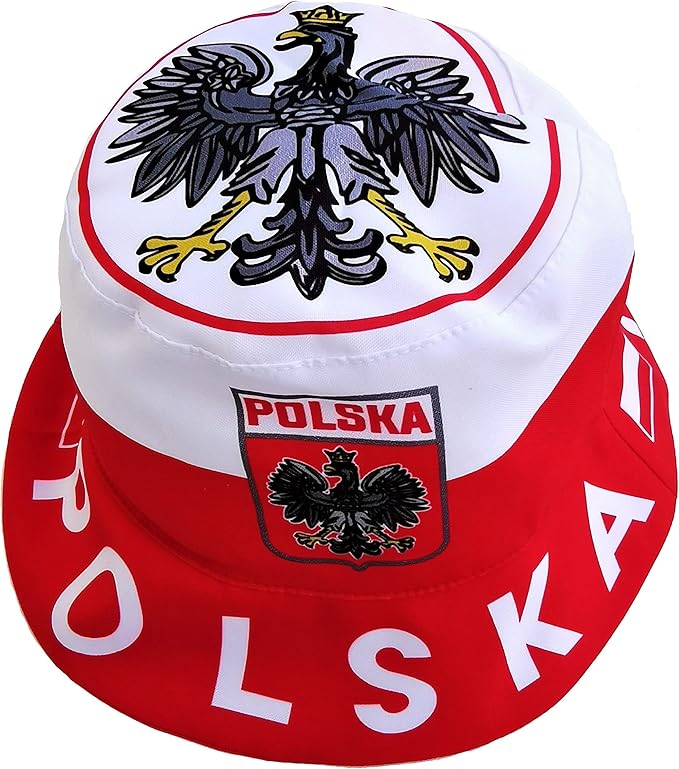 Deutscher Fischerhut Mit Herzmuster - Faltbarer Sonnenhut