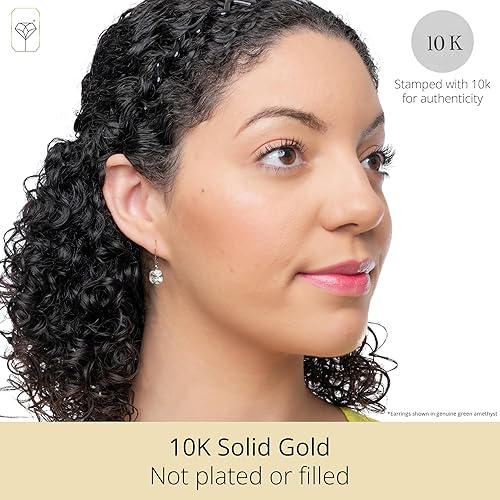 Miniatura 2 de Pendientes de oro blanco de 10k para mujer