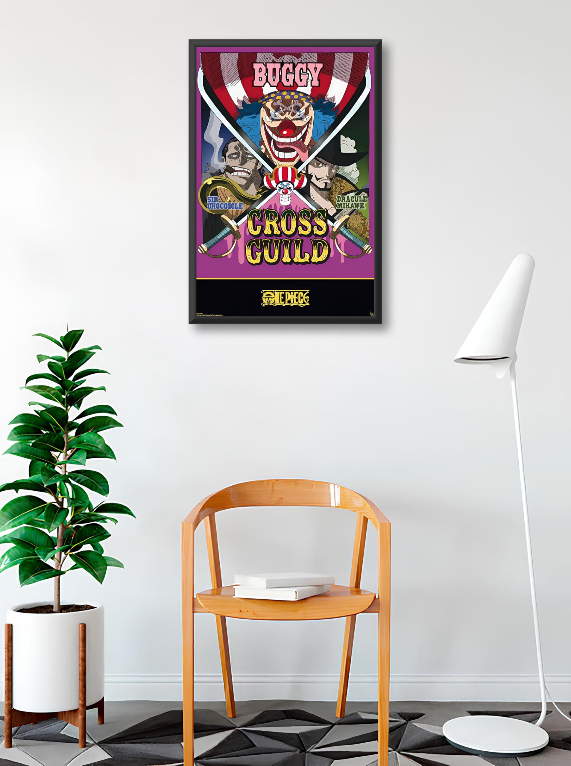 Amazon.com: BUY ART FOR LESS Officially Licensed One Piece - Cross