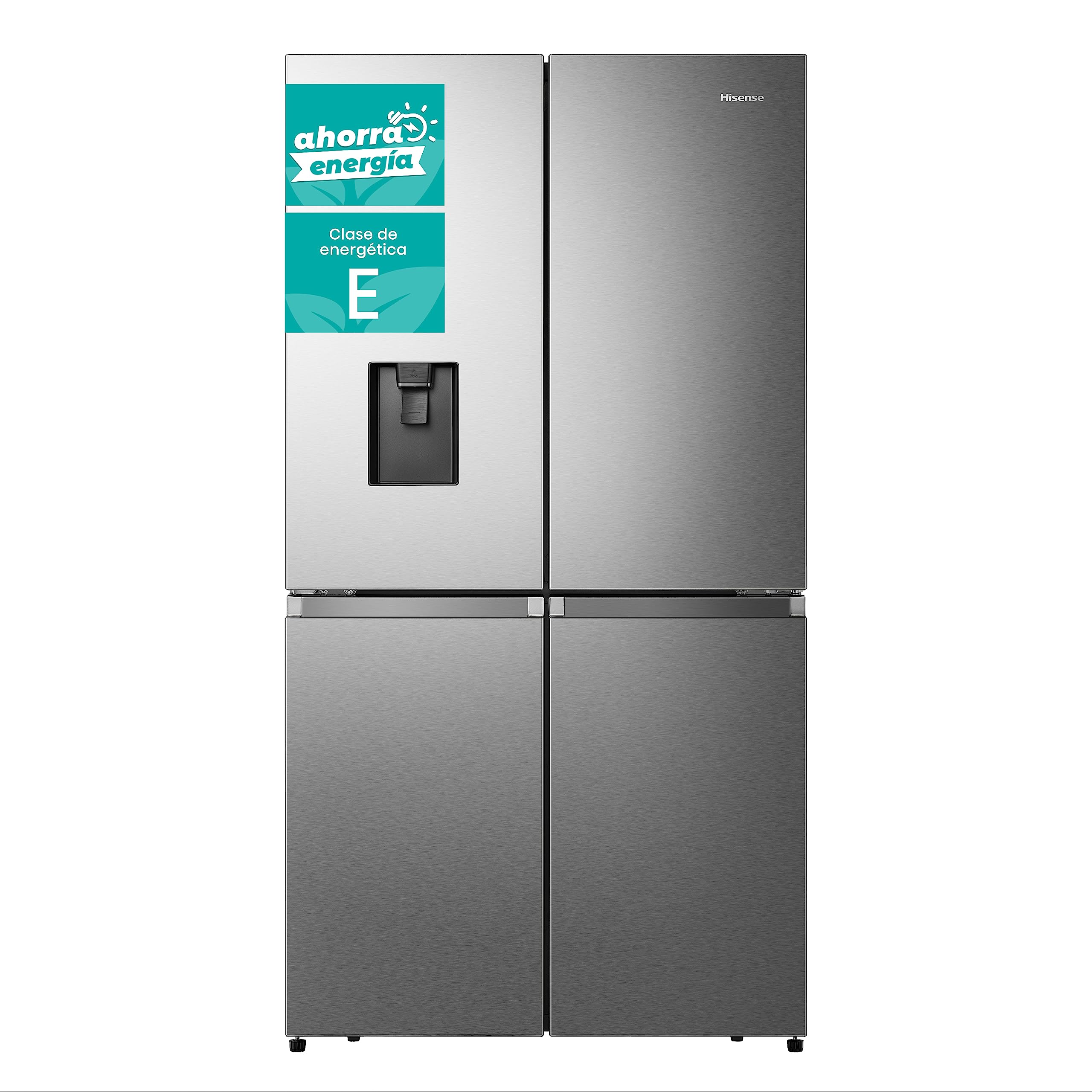 Hisense RQ758N4SWSE - Frigorífico, Puerta Americana, WiFi, Metal Tech Cooling, Total No Frost, Capacidad Neta 609 L, 1.78 m Inox