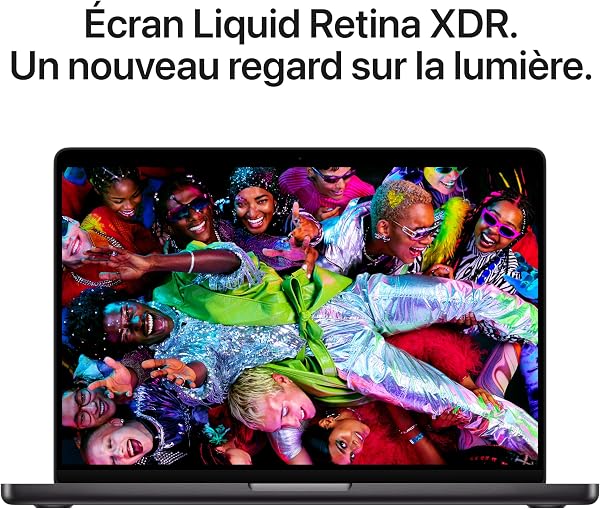 Apple MacBook Pro Ordinateur Portable avec Puce M5, CPU 10 cœurs et GPU 10 cœurs : Conçu pour Apple Intelligence, Écran Liquid Retina XDR de 14,2 Pouces, 1 to de mémoire unifiée ; Noir sidéral - 4