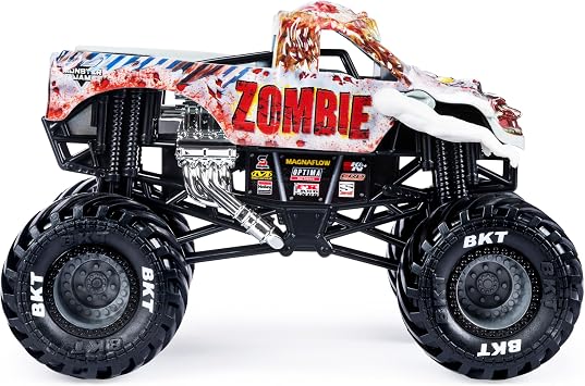 Monster Jam, Official Zombie Monster Truck, Collector Die-Cast Vehicle, 1:24 Scale, Kids Toys for Boys and Girls Ages 3 and up