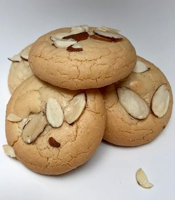 Amygdalota Hand Made Traditional Greek Almond Cookies 16 oz