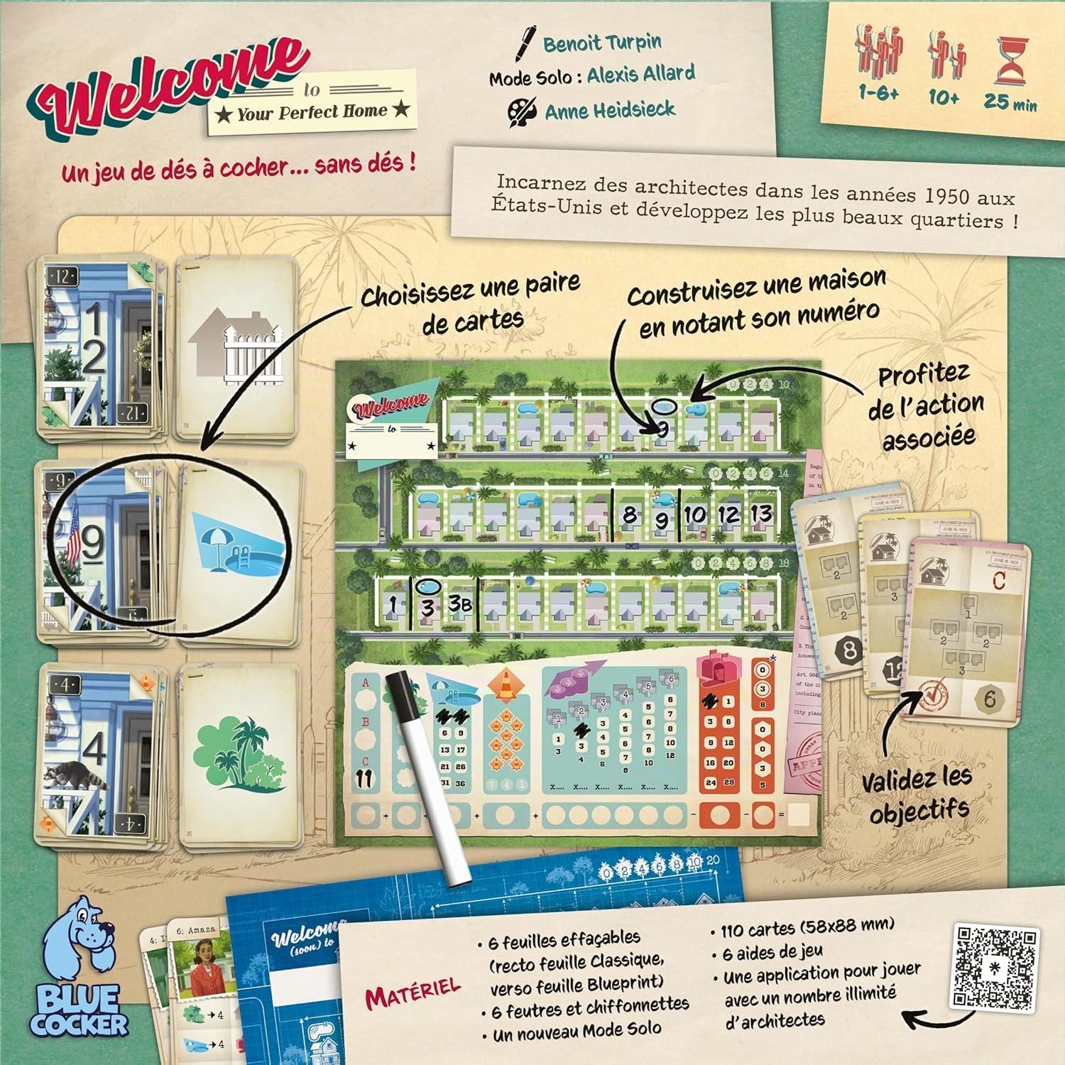 Lot Welcome Jeu De Base Nouvelle Edition 2025 + Extension Halloween/Lumières De Noel (Jeu Base + Halloween)