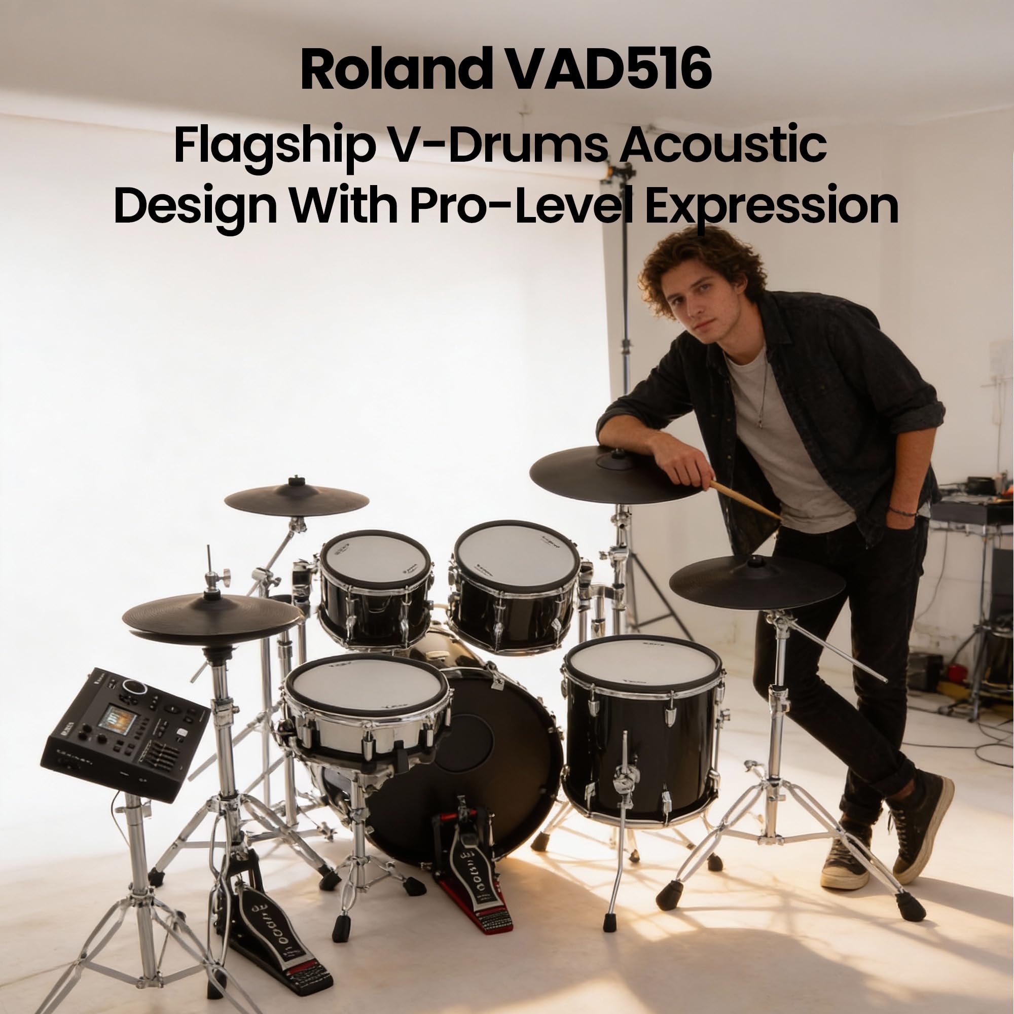 Amazon.com: Roland VAD516 V-Drums Acoustic Design Electronic Drum