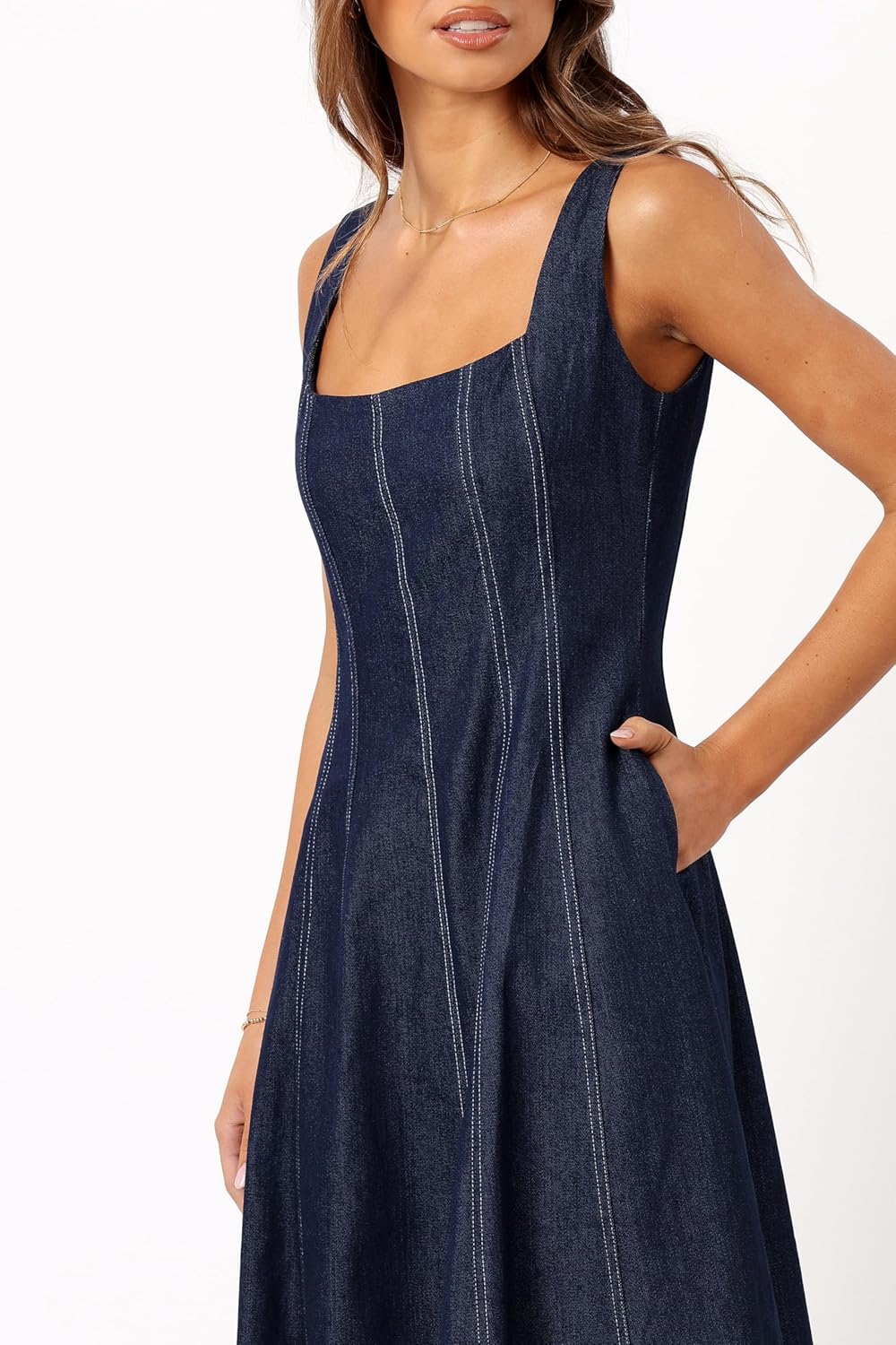 Petal & Pup Womens Callum Midi Dress - Image 3