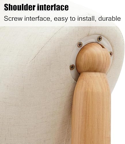 Miniatura 4 de TBLOTYD 47-72 "Tall Female Mannequin, Adjustable Arms and ble Triangular Solid Wood Base,Wood Color-Medium