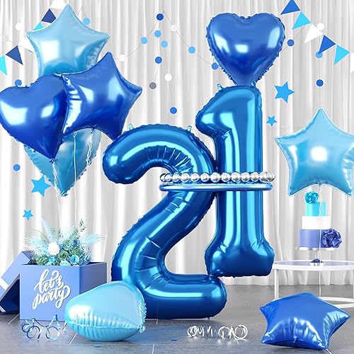 Miniatura 36 de Globos rosa pastel 25, juego de globos rosa bebé número 25, globo de papel de aluminio con estrella y corazón rosa con globo largo para mujeres y