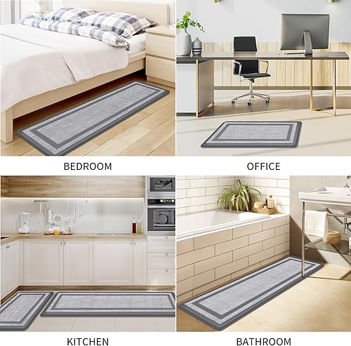 Miniatura 116 de Mattitude - 2 tapetes acolchados antifatiga, antideslizantes, impermeables, ergonómicos para estar de pie cómodamente en la cocina, suelo, oficina