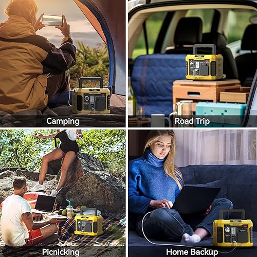 Miniatura 8 de Togo POWER Estación de energía portátil de 200 W, generador solar de pico de 400 W, batería de litio de 177 Wh, con salida de CA de 120 V, puertos