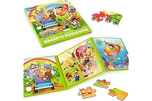 SYNARRY Magnetic Puzzles for Kids Ages 3-5: Travel Toys Nirvana for Airplane Adventures