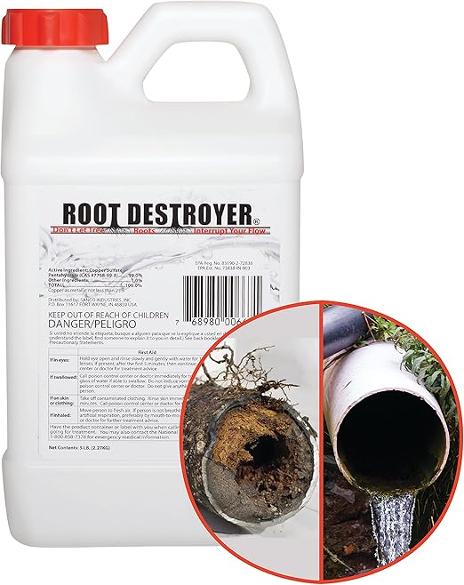 Root Destroyer 5lbs Root Killer for Sewer, Pipe & Drain
