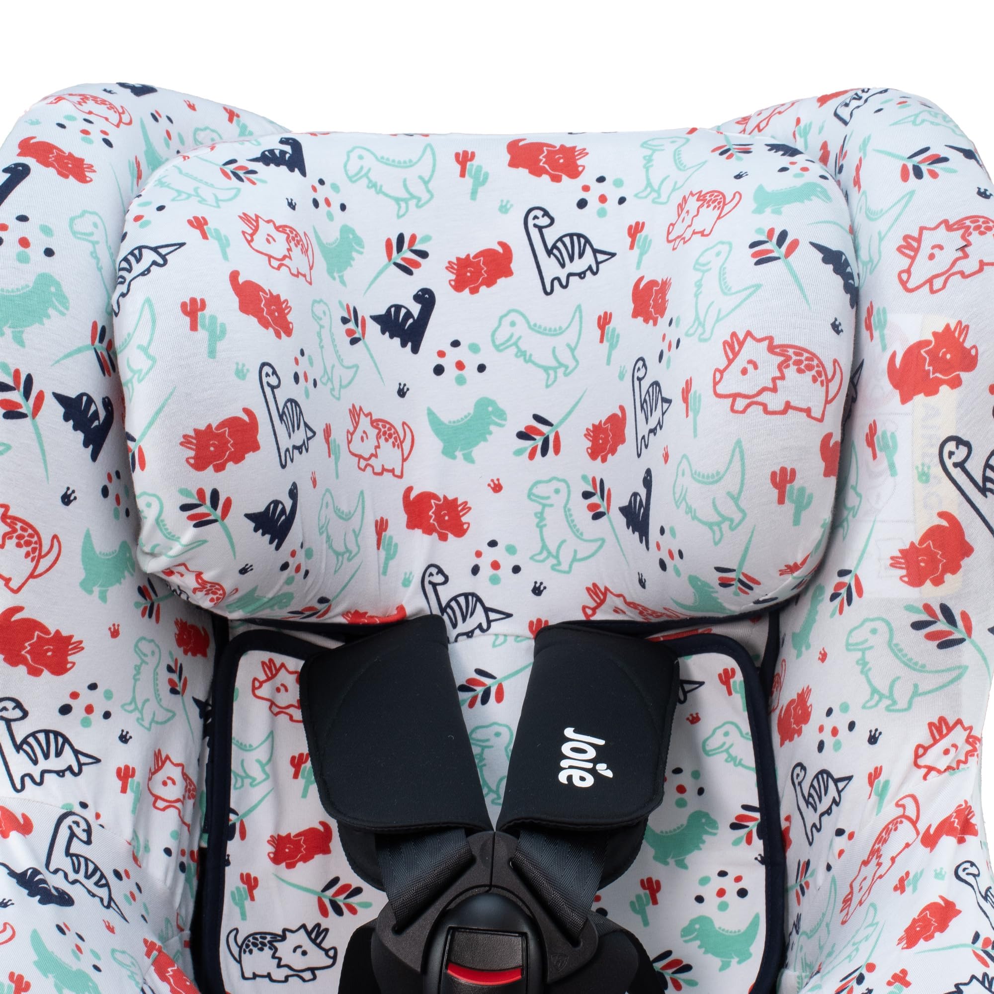 JYOKO Kids Funda de algodón Compatible con Joie I-Spin 360 y Joie I-Safe (Dino Party)