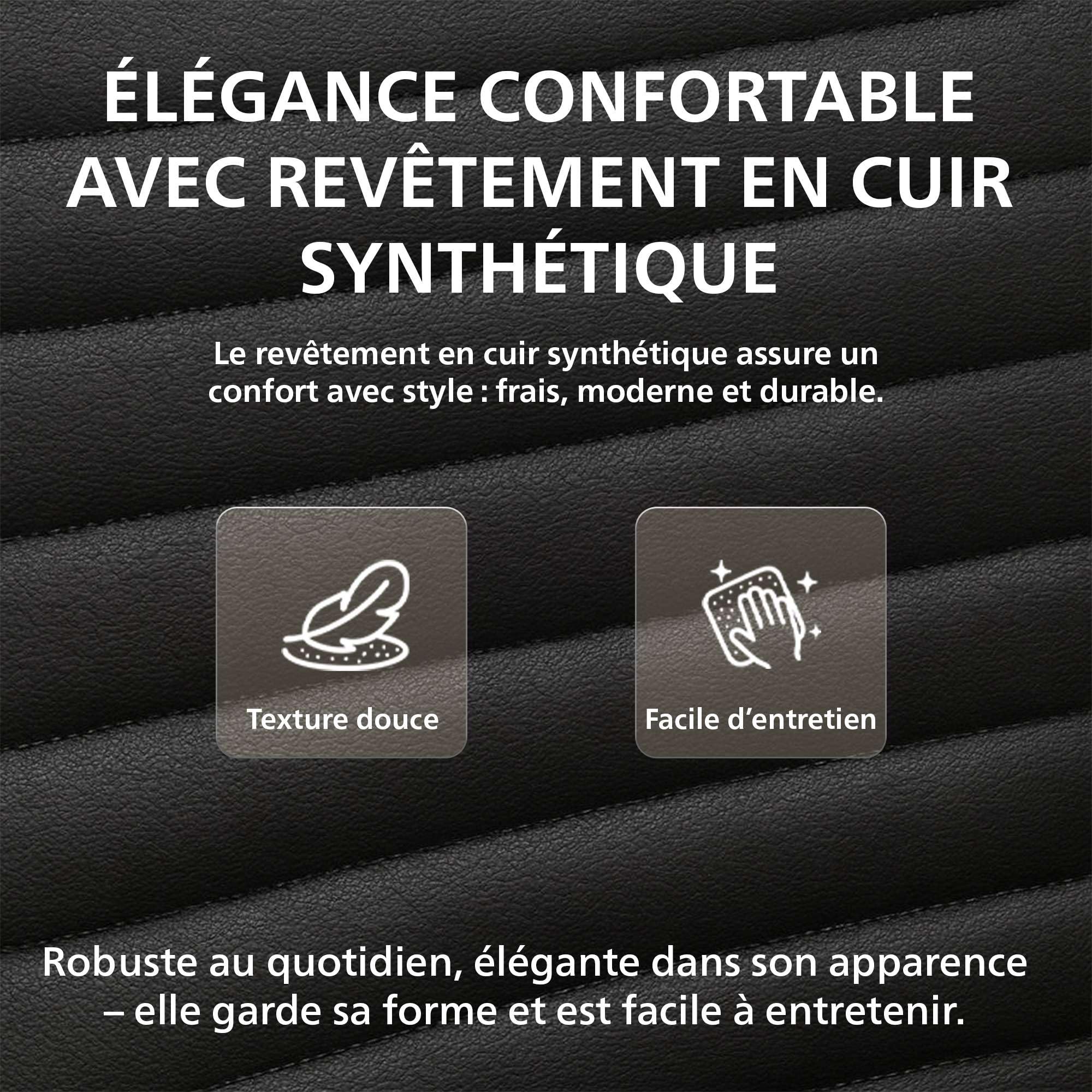 CLP Chaise de Bureau Ergonomique Hakon, Cantilever avec accoudoirs, Structure en métal chromé, Chaise Visiteur Noire, Couleur:Noir