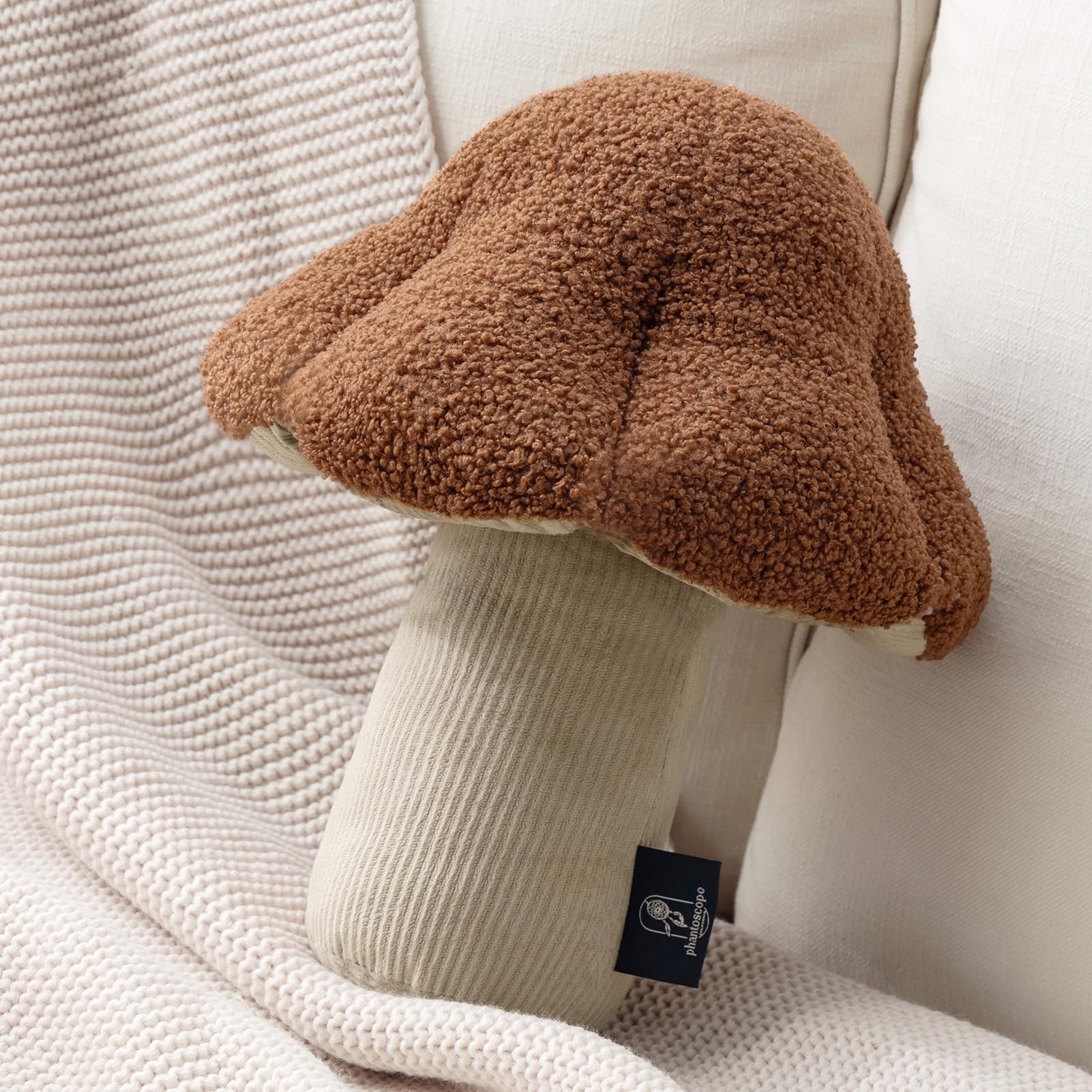 Phantoscope Cojín decorativo de forro polar suave para sofá, cama, silla, sofá, cama, silla, 33 x 30,5 cm