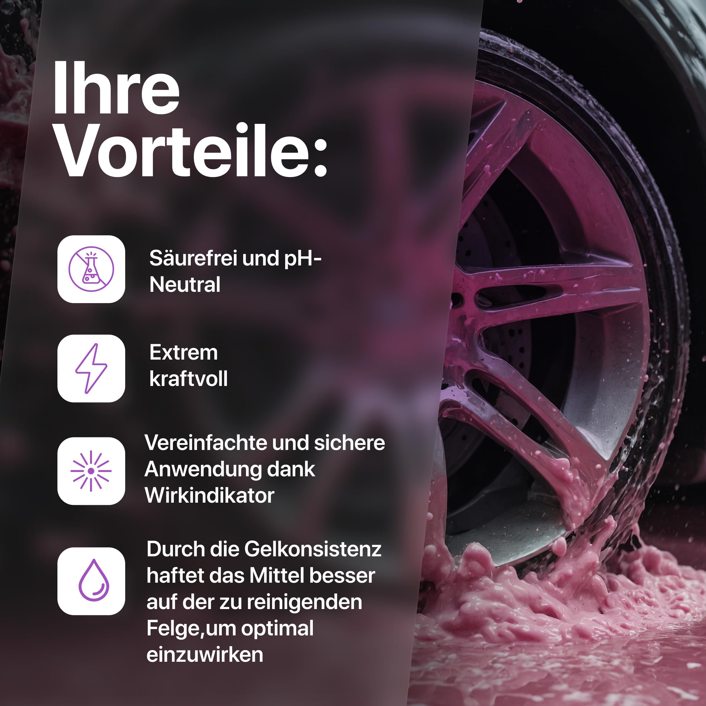 Element Felgenreiniger zur Felgenpflege | 10 Liter | Professioneller Felgenreiniger | effiziente & säurefreie Reinigung für Leichtmetall & Stahlfelgen | Wirkindikator | pH-neutral und säurefrei |