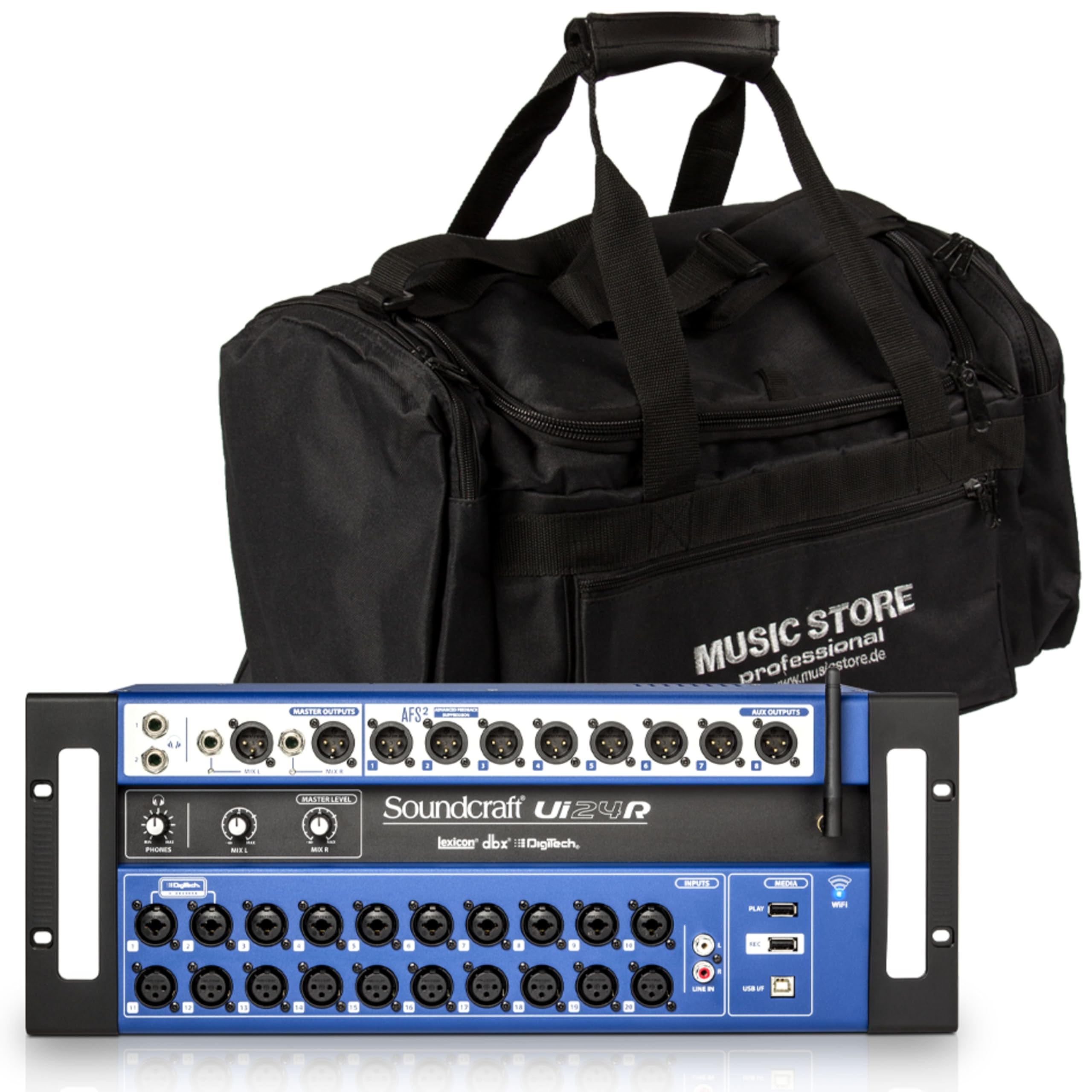 Soundcraft Ui24R + Travelbag 2 - Mischpult Set