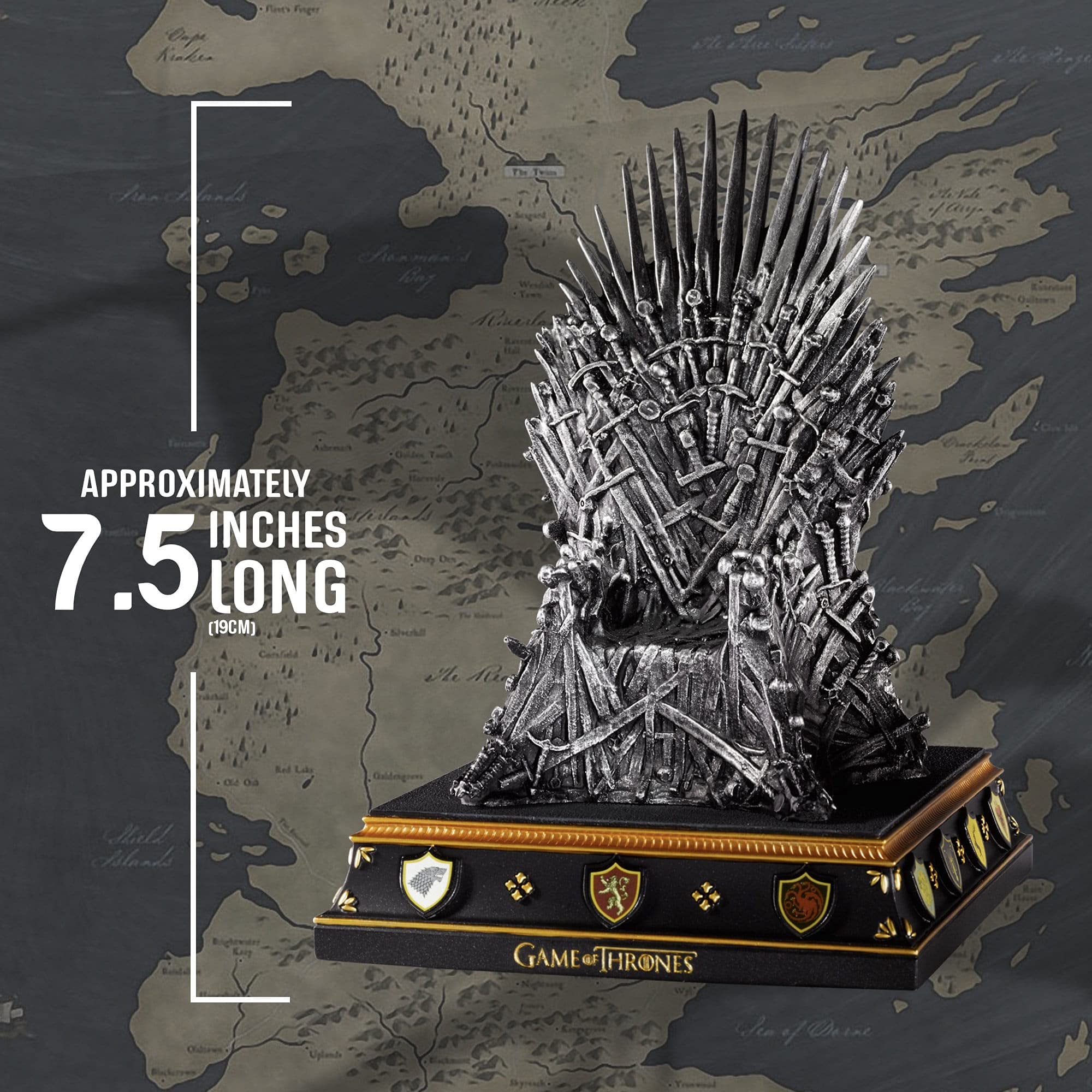 The Noble Collection Game Of Thrones Iron Throne Bookend 7.5in (28cm