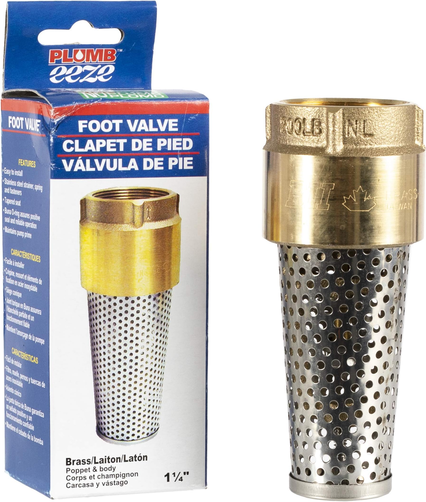 Foot Valve, 1 1/4" Female connection