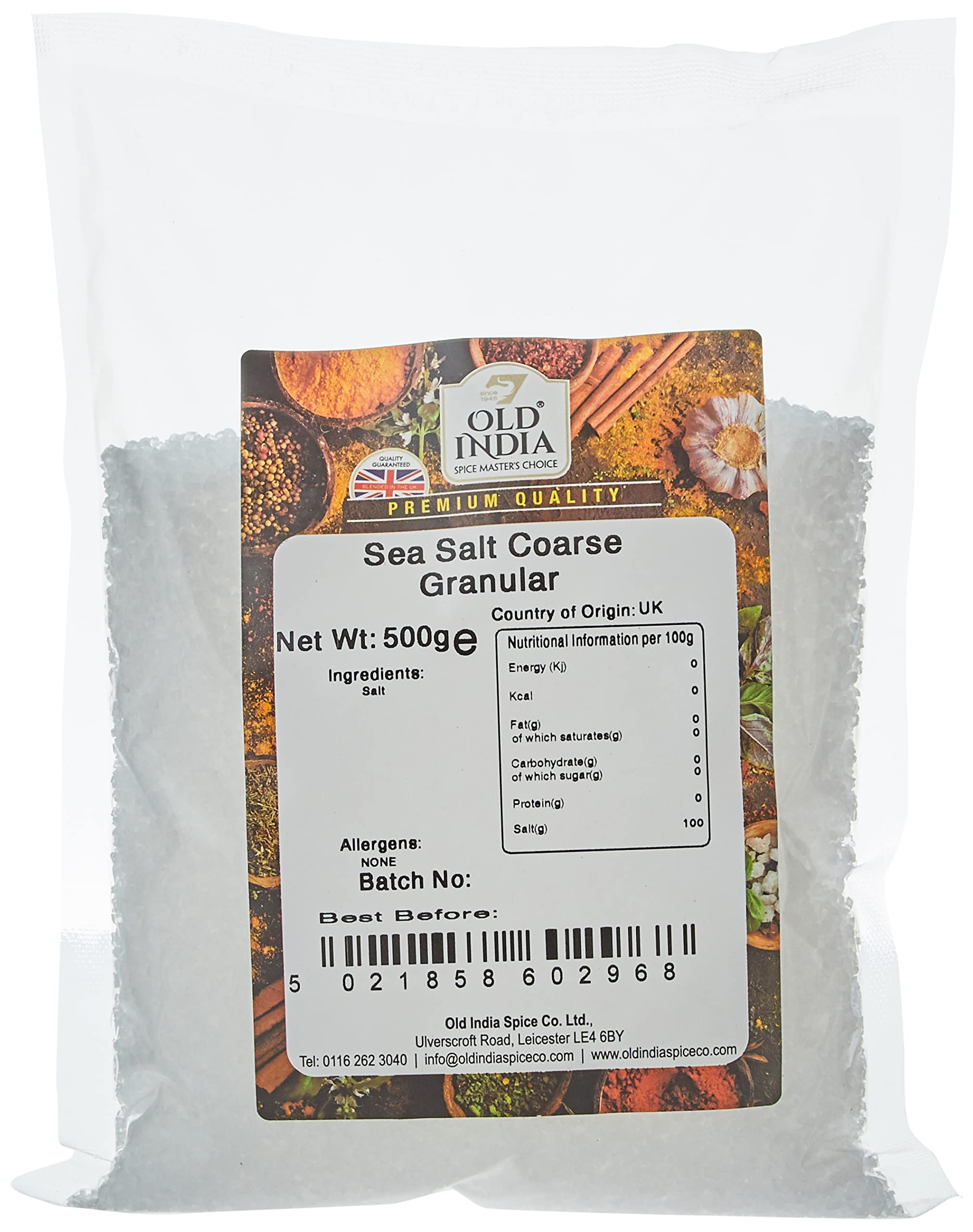 Old India Sea Salt Coarse Granular 500g