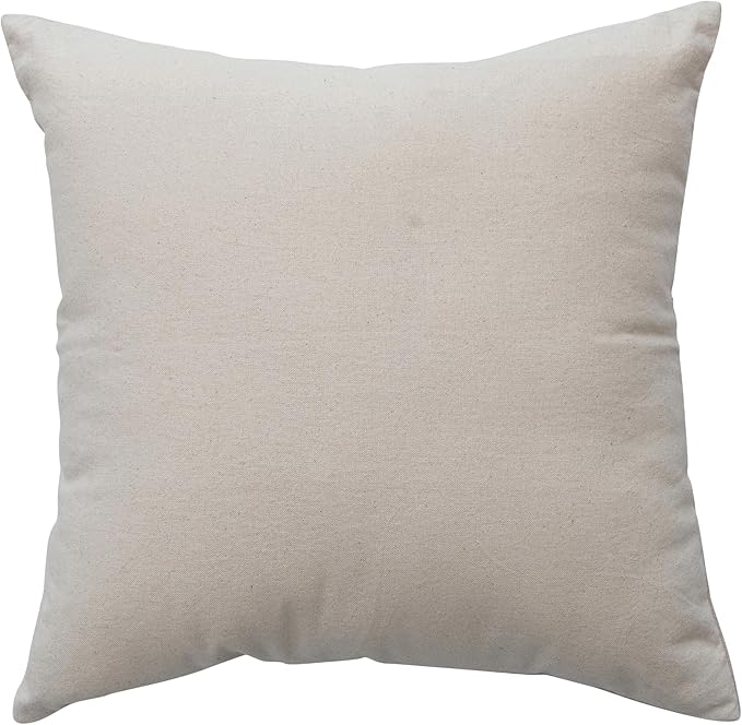 Almohada Decorativa Cuadrada de Algodón con Bordado, 46 x 46 cm miniatura 5