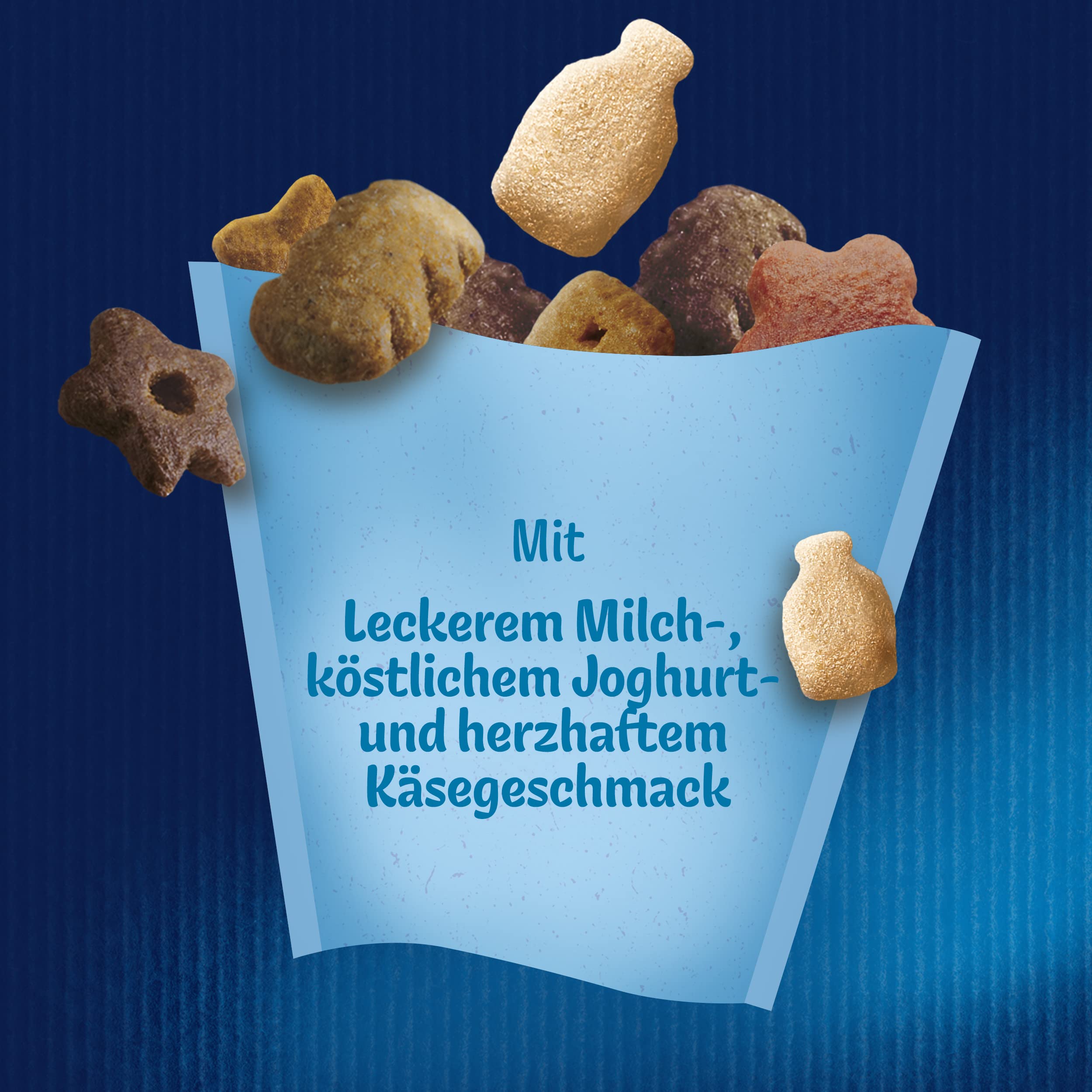 FELIX KnabberMix kuleczki mleczne, przekąska dla kotów, chrupiąca przysmak, uboga w laktozie, 8 sztuk (8 x 60 g) | przekąska dla kota, bez laktozy
