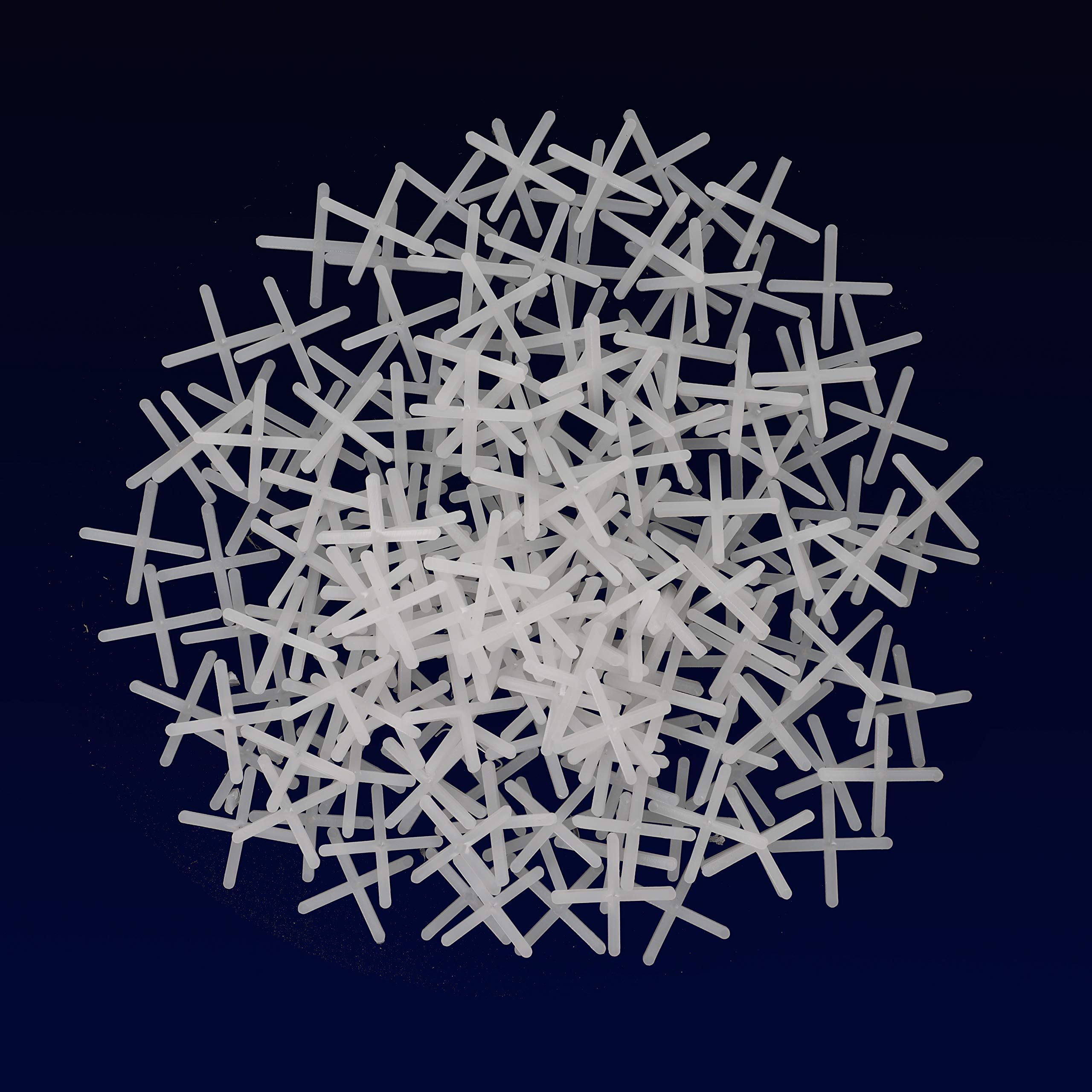 INTOX - Croce per piastrelle, 2,0 mm, 200 pezzi, colore: Bianco