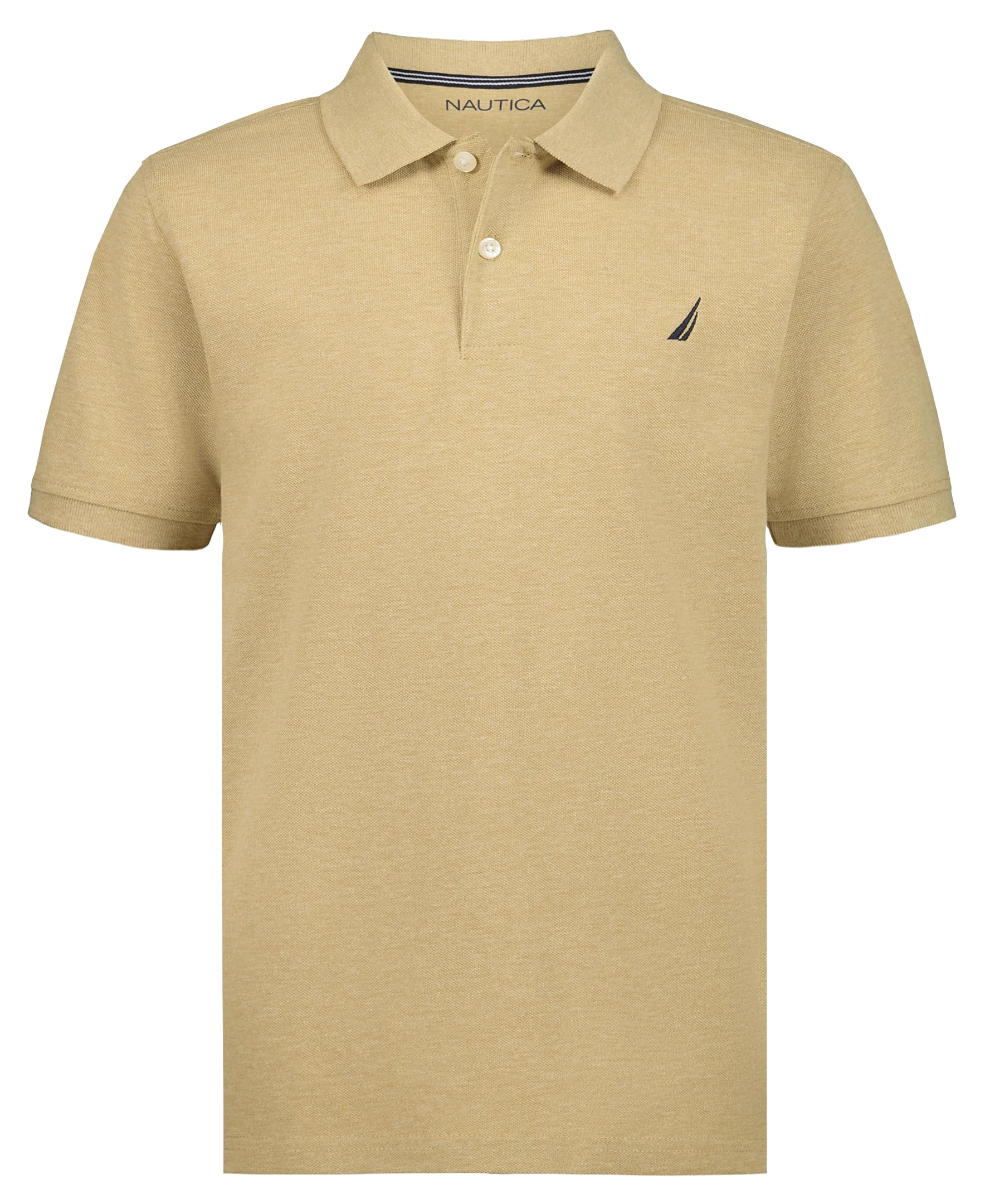 Nautica Boys' Short Sleeve Solid Anchor Polo