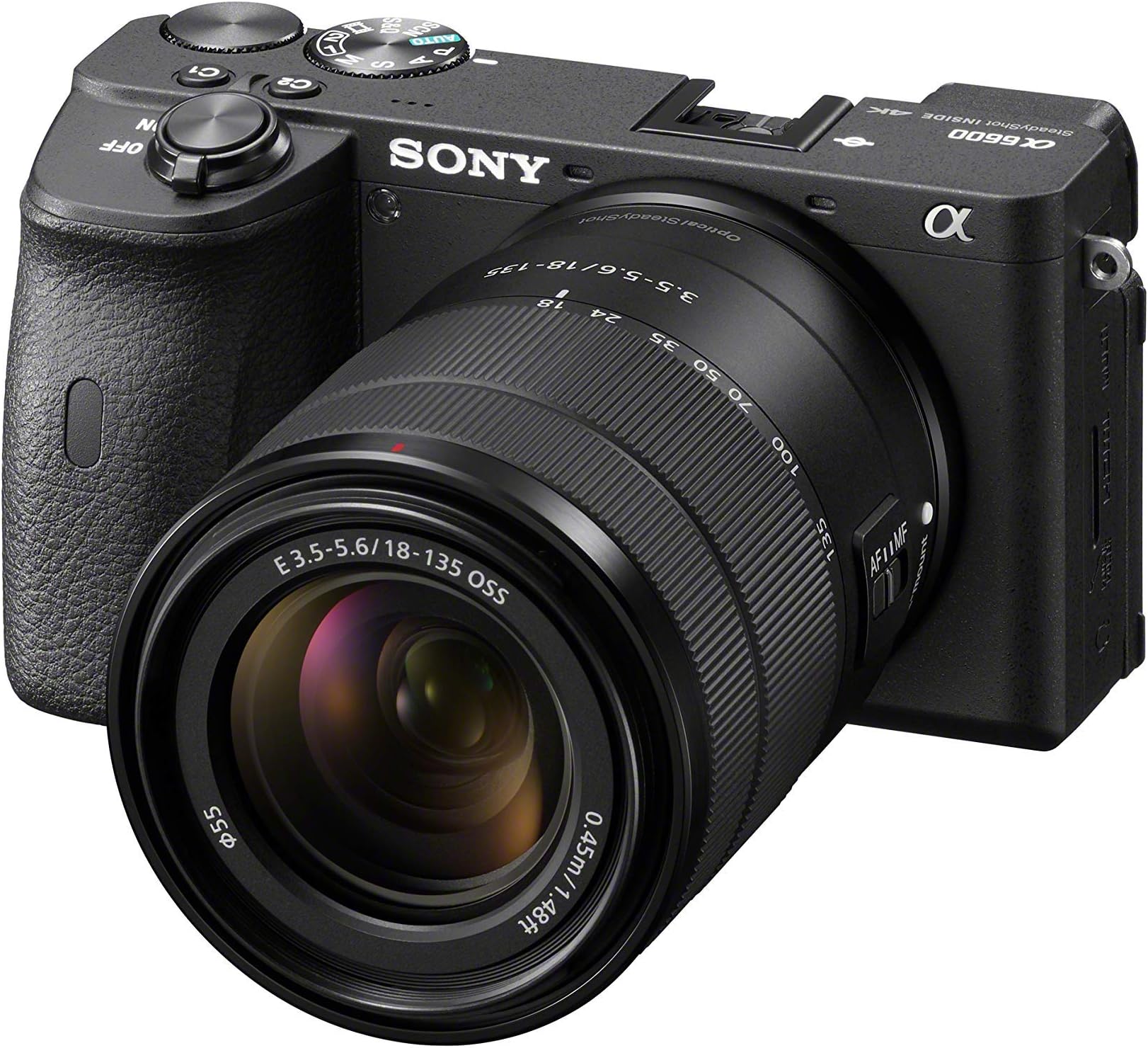 Sony Alpha A6600 Mirrorless Camera with 18-135mm Zoom Lens (Renewed)