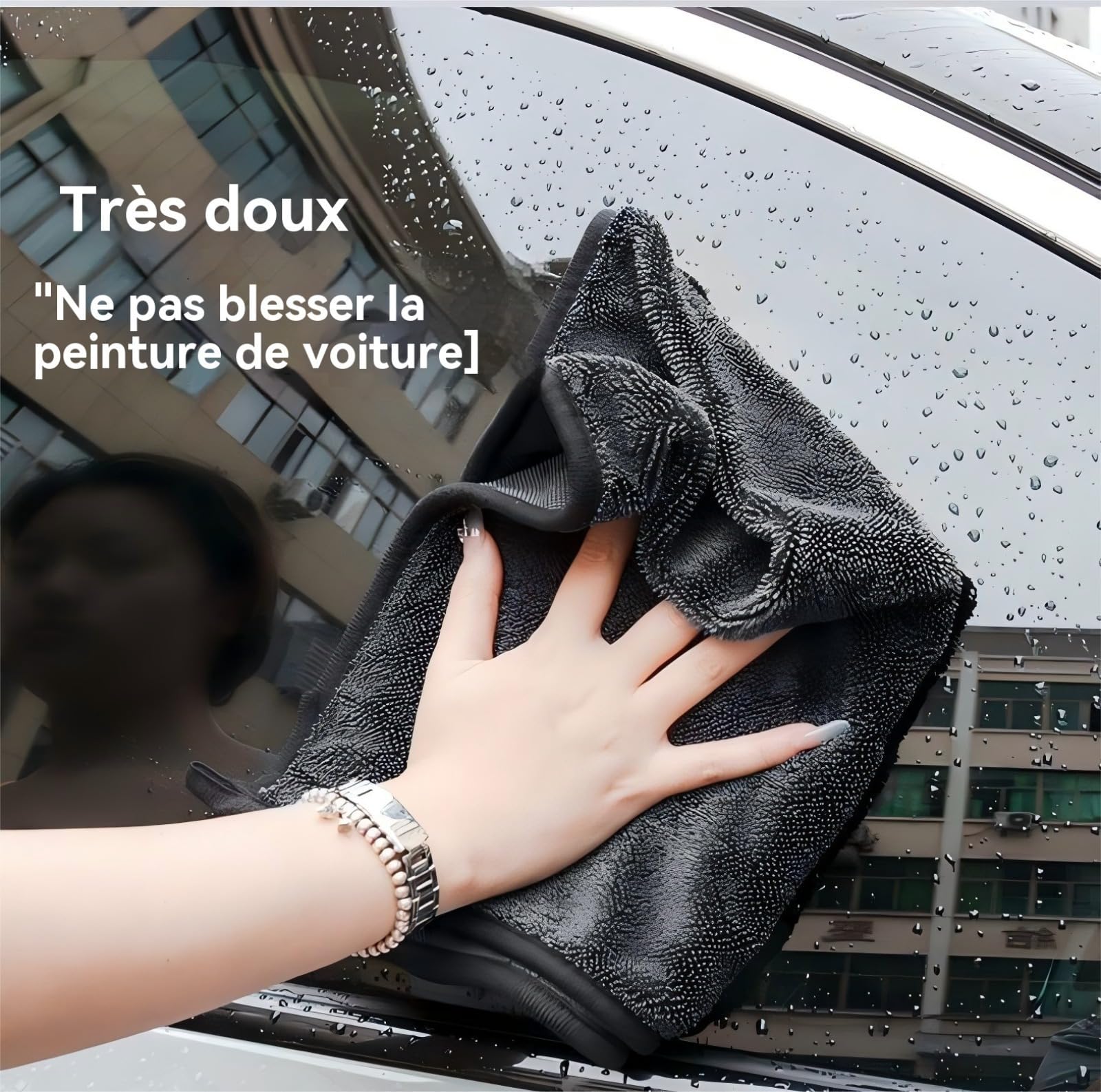 Totalclean Chiffon Magique XXL Microfibre Total Clean - Lot de Serviette de Nettoyage Pour Voiture et Moto, Lavettes Réutilisables Sans Trace, 40*60