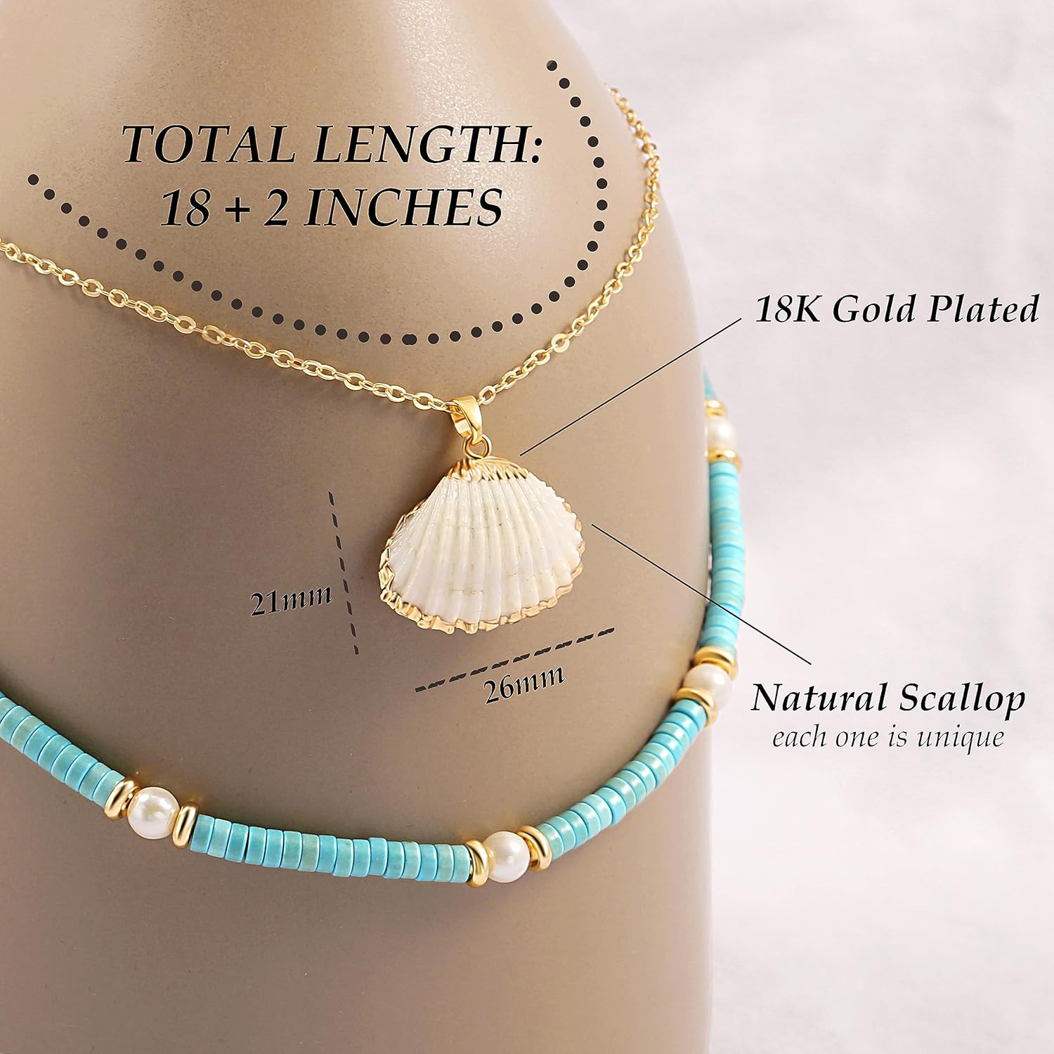 CANEVINKA 18K Gold Plate Coin Pendant Necklace for Women Dainty Compass Sunflower Necklaces Personalized Chain Layered Jewelry - Image 5