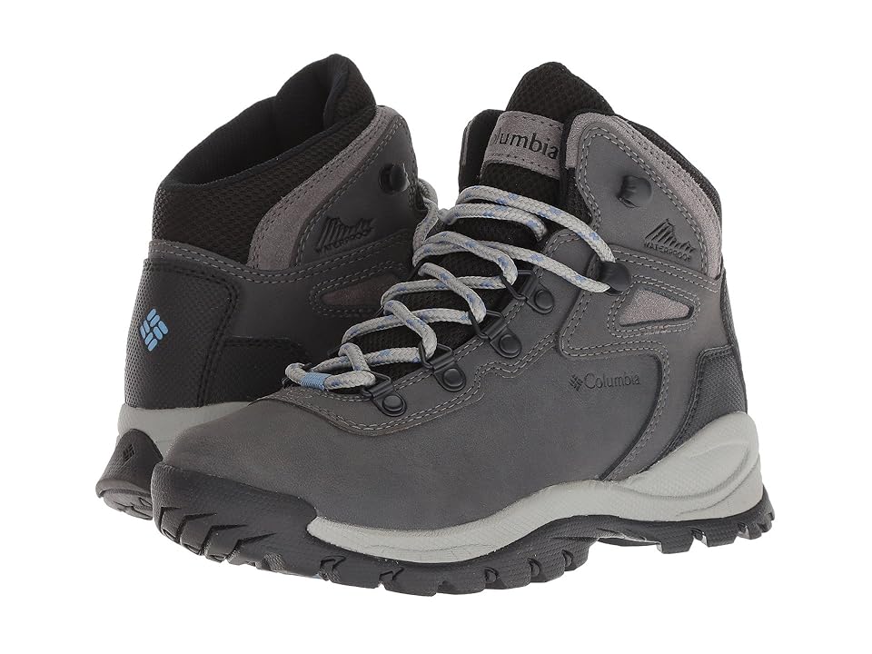 Columbia womens Newton Ridge Plus Waterproof Hiking Boot Quarry/Cool Wave 8.5 Wide US