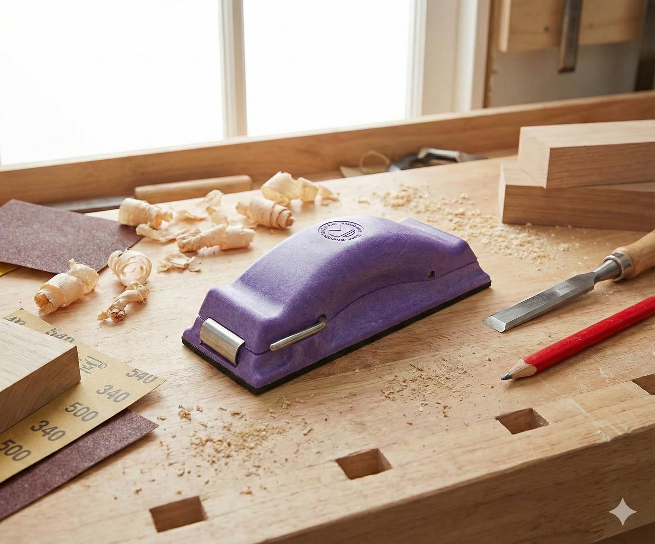 Time-Shaver Tools, Inc. Preppin Weapon Sanding Block - Purple