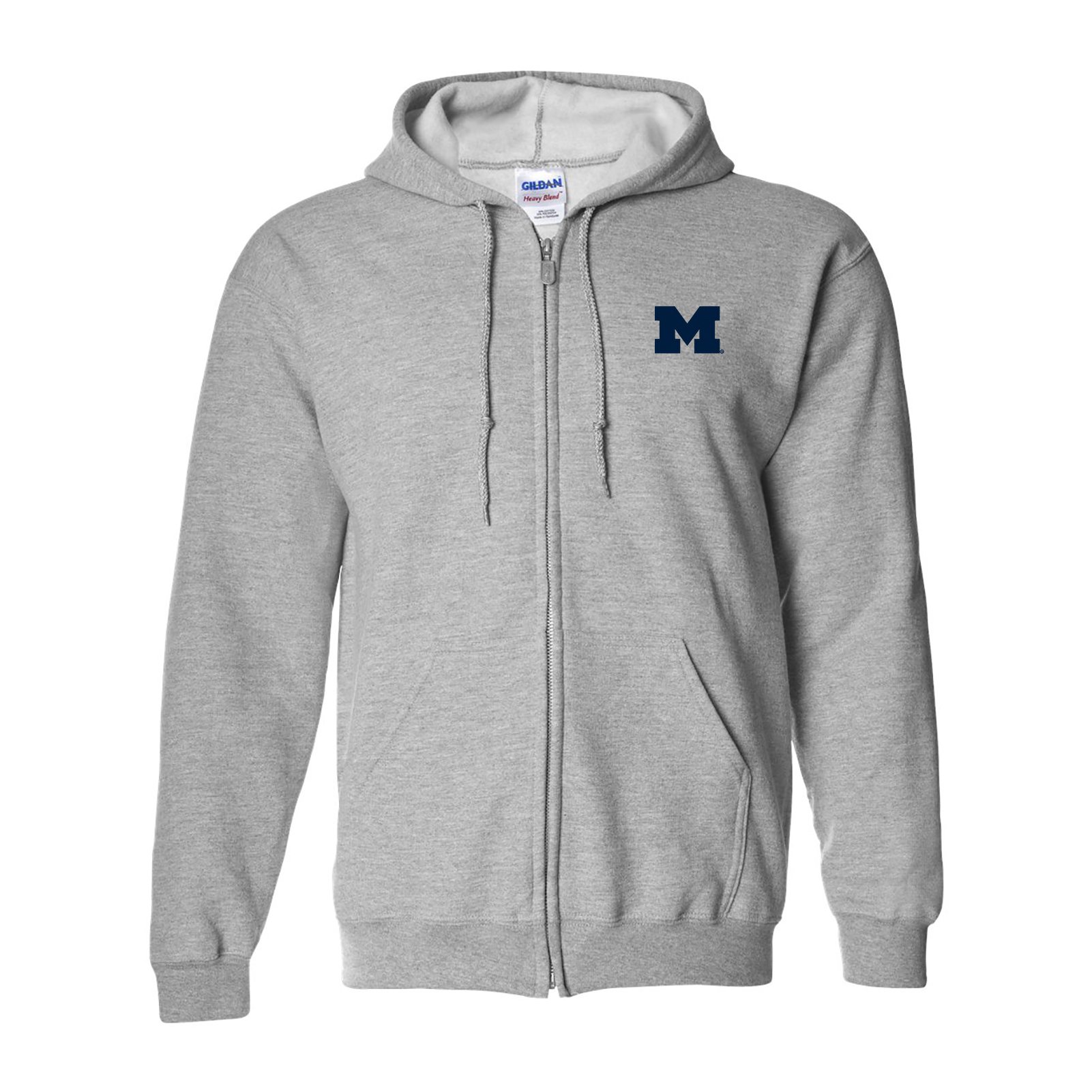 UGP Campus ApparelNCAA Primary Logo, Team Color Full Zip Hoodie, College, University