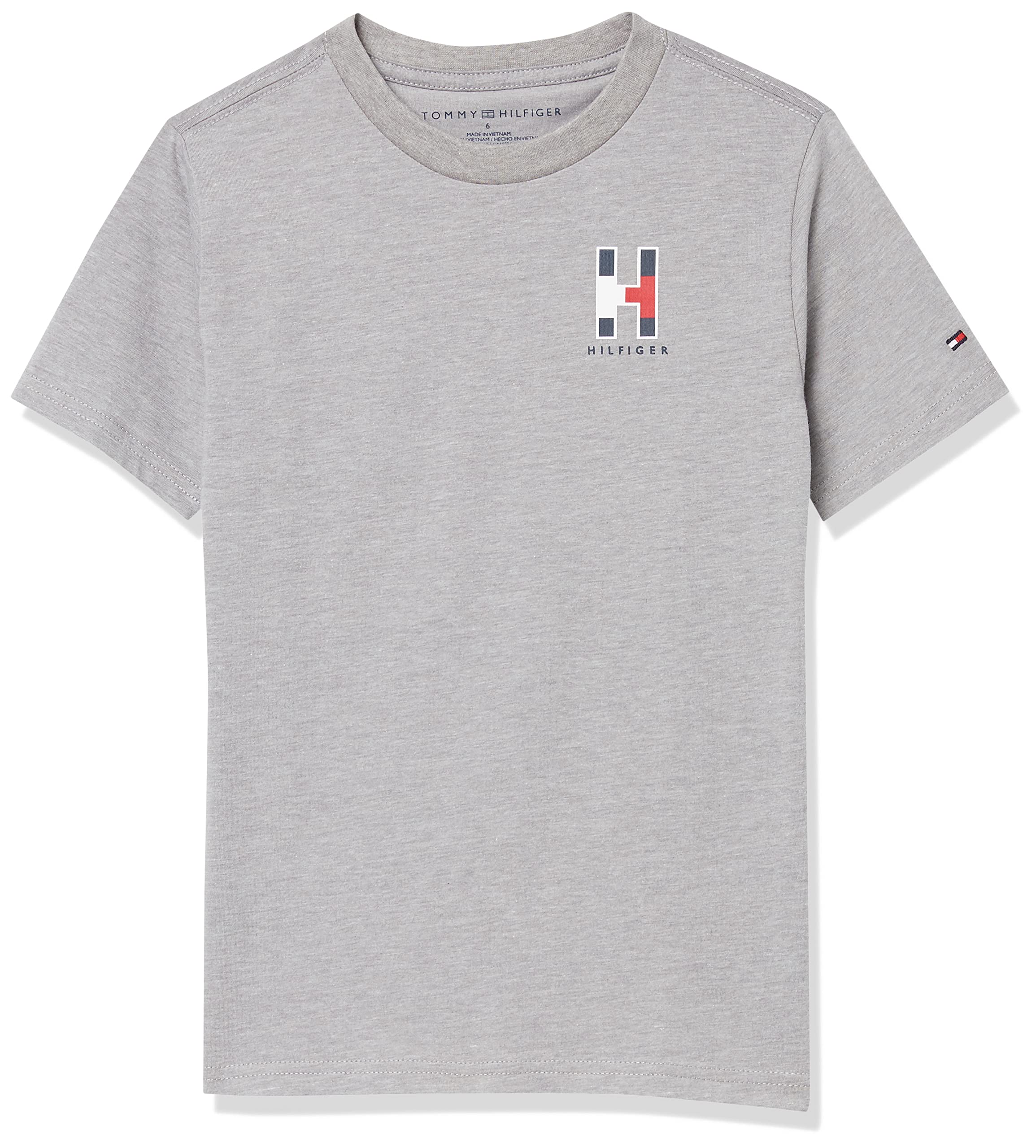 Tommy Hilfiger Jungen Short Sleeve Solid Matt Crew Neck T-shirt, Soft, Comfortable, Relaxed Fit T-Shirt