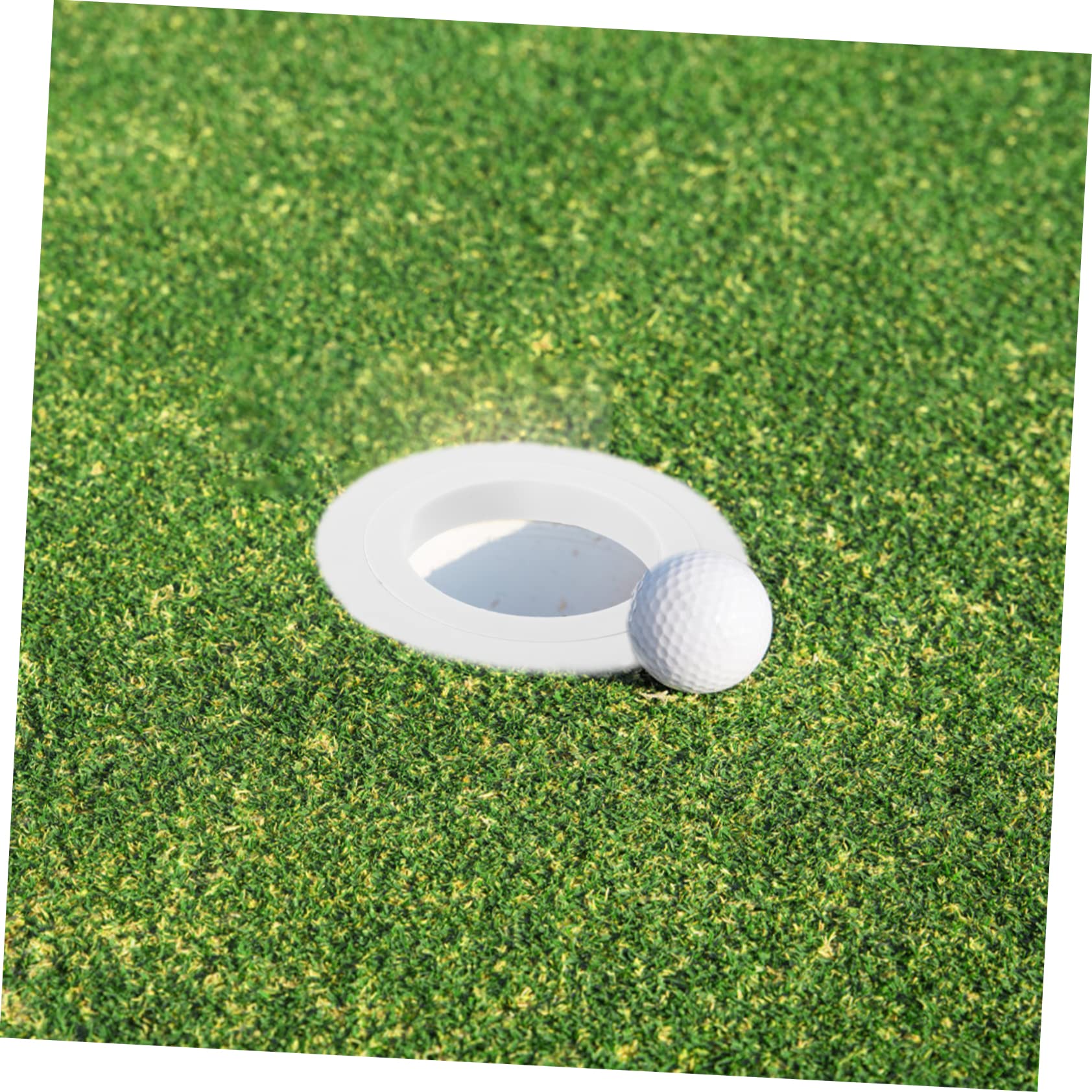 Outanaya 3 Sets Golf Hole Cup Ring Improve Visibility Sturdy Plastic Material Perfect for