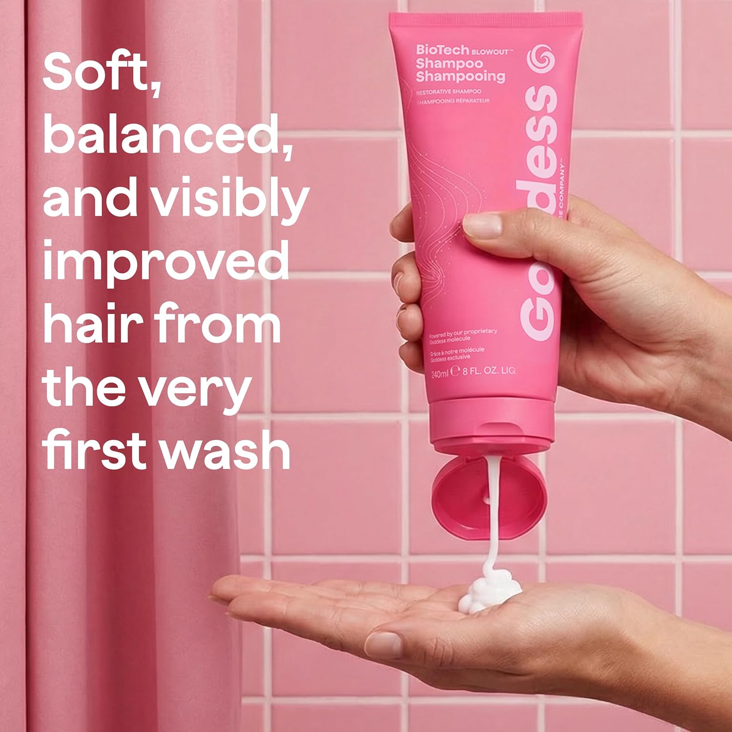 BIOPROTECTION System Shampoo and Conditioner, Hair Care Products Duo, Strengthens Hair from Within, Improving Elasticity & Resistance, Sulfate & Paraben Free, by Goddess Maintenance