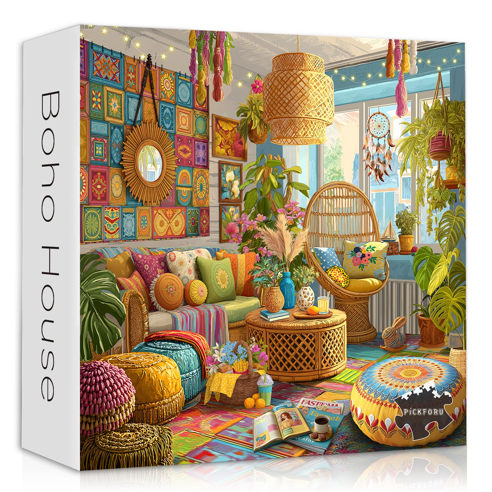 Boho House Jigsaw Puzzle 1000 Pieces for Adults